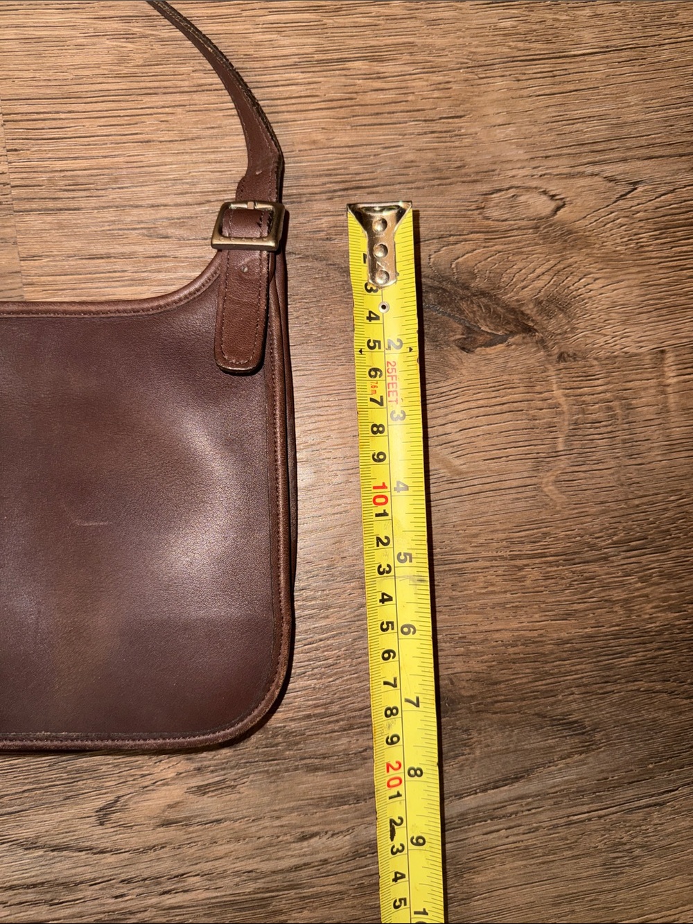 Vintage Coach Brown Leather Messenger Crossbody Bag 90s - Picture 4 of 9